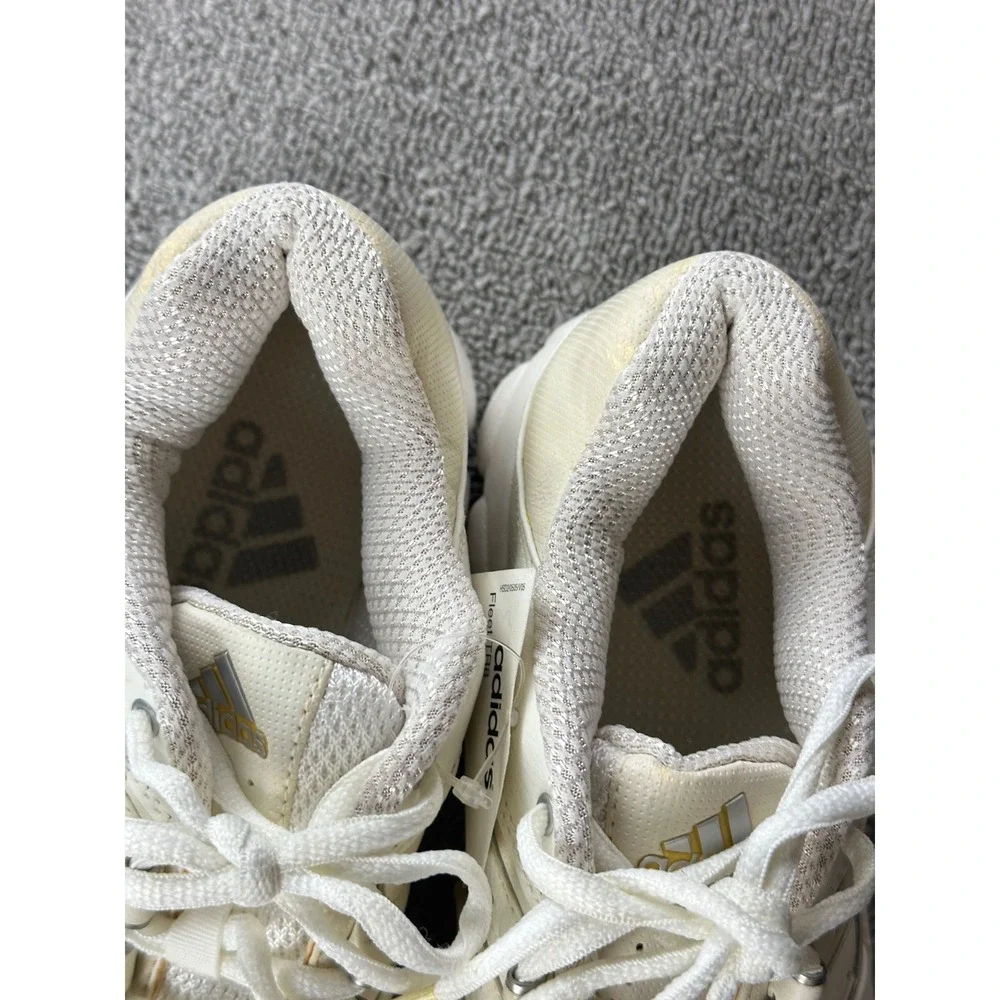 VTG Y2K Adidas Fleet TR8 Men US 9 White Leather‎ Training Sneakers 018858
